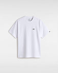 Vans Mens Left Chest Embroidered Logo T-Shirt - White - ManGo Surfing