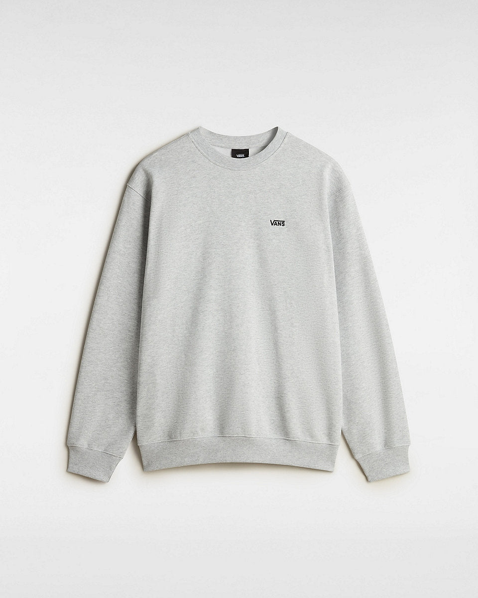 Vans Mens Left Chest Embroidered Logo Sweatshirt - Light Grey Heather - ManGo Surfing