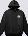 Vans Mens Oval Logo Loose Pullover Hoodie - Black