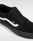 Vans Mens Chukka Low Sidestripe Shoes - Black/Black/White - ManGo Surfing