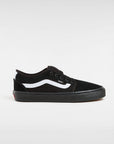 Vans Mens Chukka Low Sidestripe Shoes - Black/Black/White - ManGo Surfing