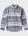 Vissla Mens Descanso Long Sleeve Flannel Shirt - Silver - ManGo Surfing