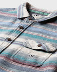 Vissla Mens Descanso Long Sleeve Flannel Shirt - Silver - ManGo Surfing