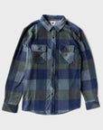 Vissla Mens Eco-zy Long Sleeve Polar Flannel Shirt - Dusty Green
