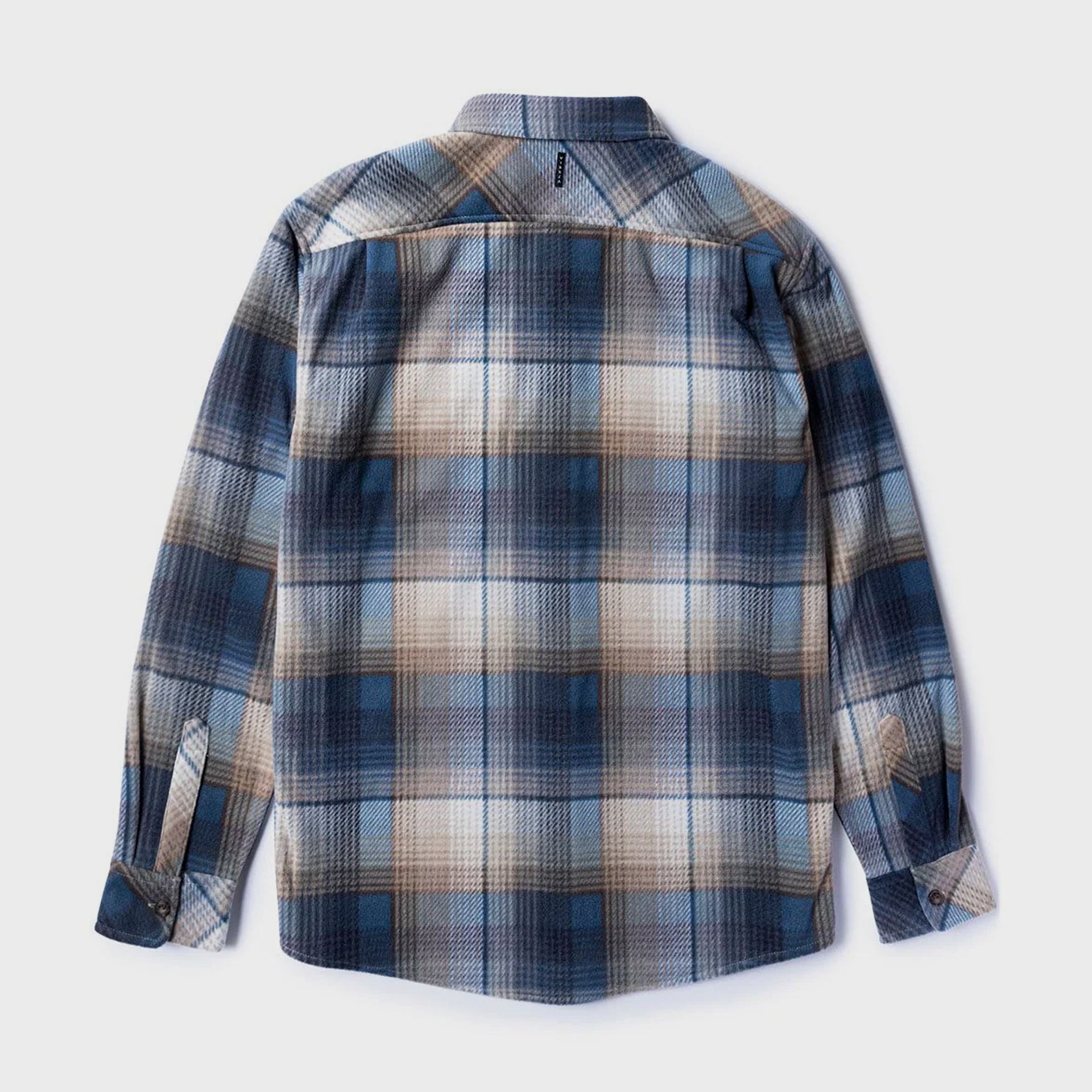 Vissla Mens Eco-zy Long Sleeve Polar Flannel Shirt - Sea Water - ManGo Surfing