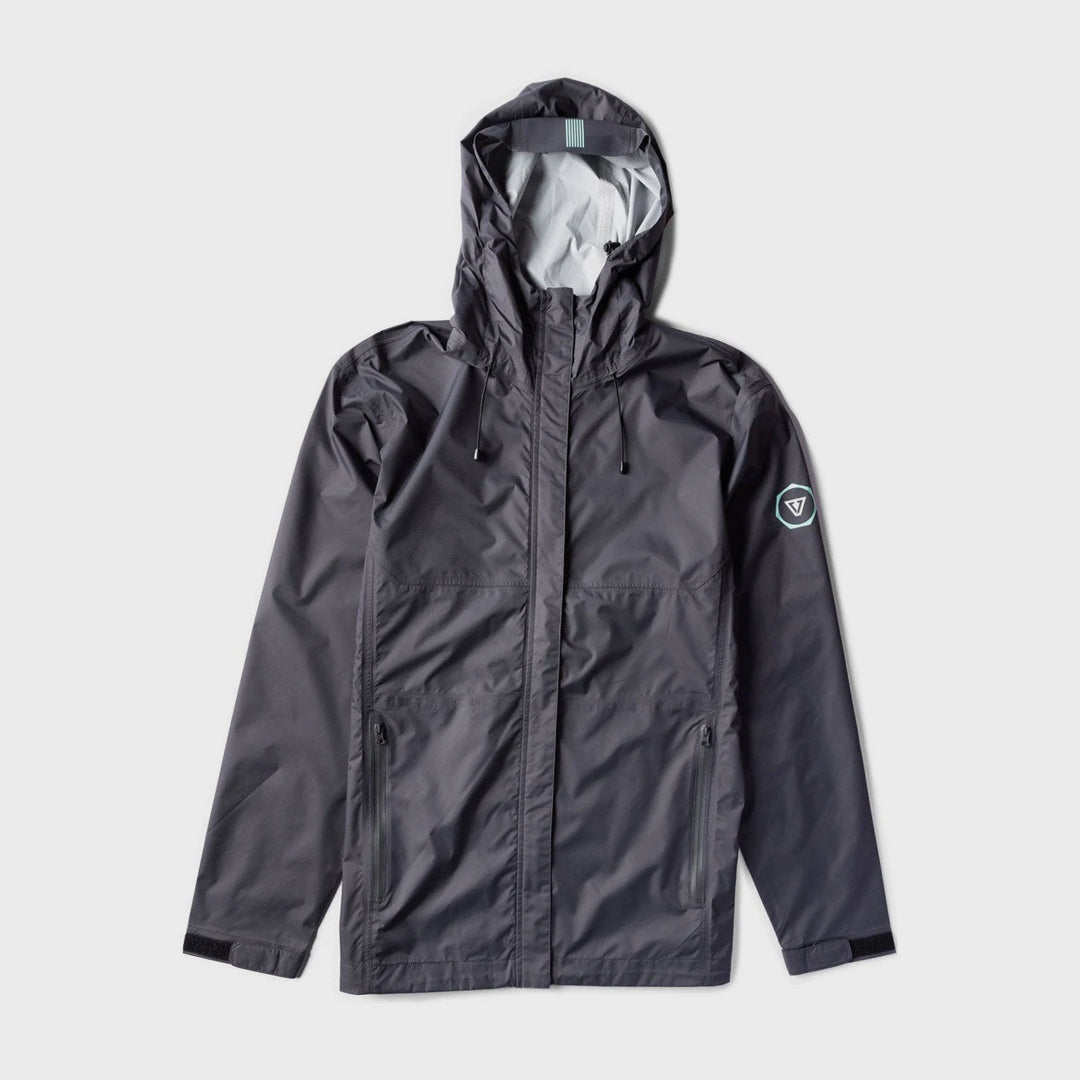 Vissla Mens Noreaster 5K Eco Rain Jacket - Graphite - ManGo Surfing