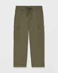 Volcom Mens Billow Tapered Elasticated Waist Cargo Trousers - Sage Leaf - ManGo Surfing
