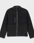 Volcom Mens Storm Stone Sherpa Zip Sweatshirt - Asphalt Black - ManGo Surfing