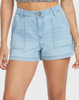 Volcom Womens Stone Kraft Shorts - Blue Drift - ManGo Surfing
