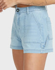 Volcom Womens Stone Kraft Shorts - Blue Drift - ManGo Surfing