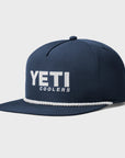 Yeti Coolers Mid Pro Flat Brim Rope Hat - One Size - Navy - ManGo Surfing