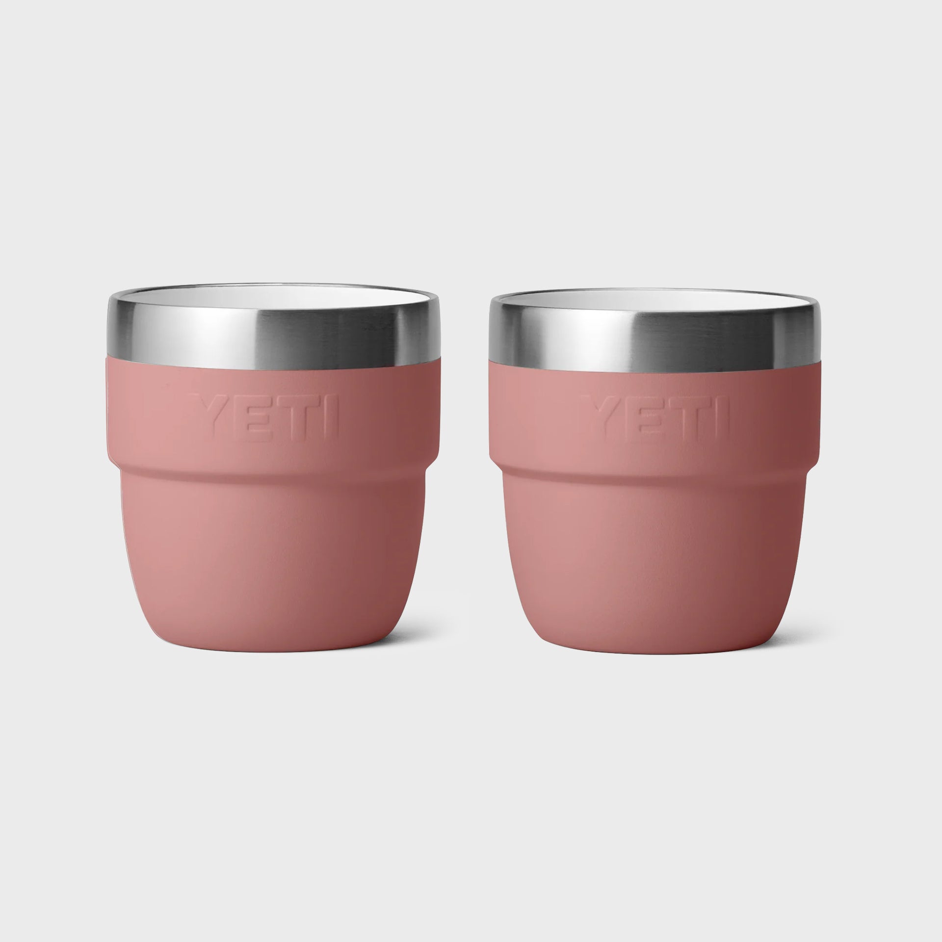 Yeti Rambler 4oz Stackable Espresso Cups (2 Pack) - Sandstone Pink - ManGo Surfing