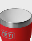 Yeti Rambler 8oz (237 ml) Stackable Cup With DuraSip™ Ceramic Lining - Rescue Red