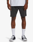 Billabong Mens Crossfire Wave Washed 18" Hybrid Submersible Shorts - Washed Black - ManGo Surfing