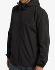 Billabong Mens Transport Waterproof Windbreaker Jacket - Black - ManGo Surfing