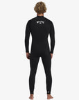 Billabong Mens 3/2mm Foil Chest Zip Wetsuit - Black - ManGo Surfing