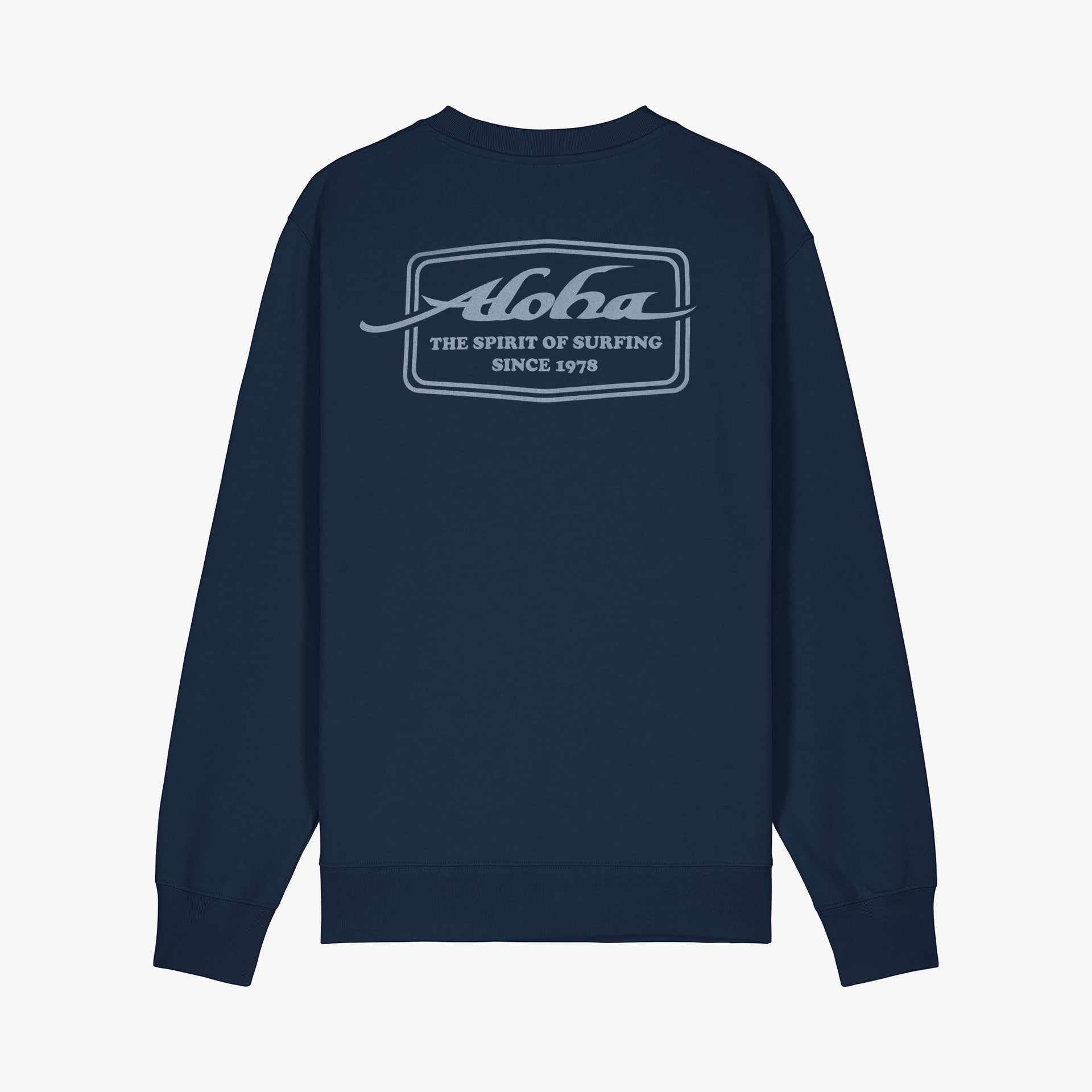 Aloha Custom Surfboards Long Sleeve Crew Sweatshirt - Navy - ManGo Surfing