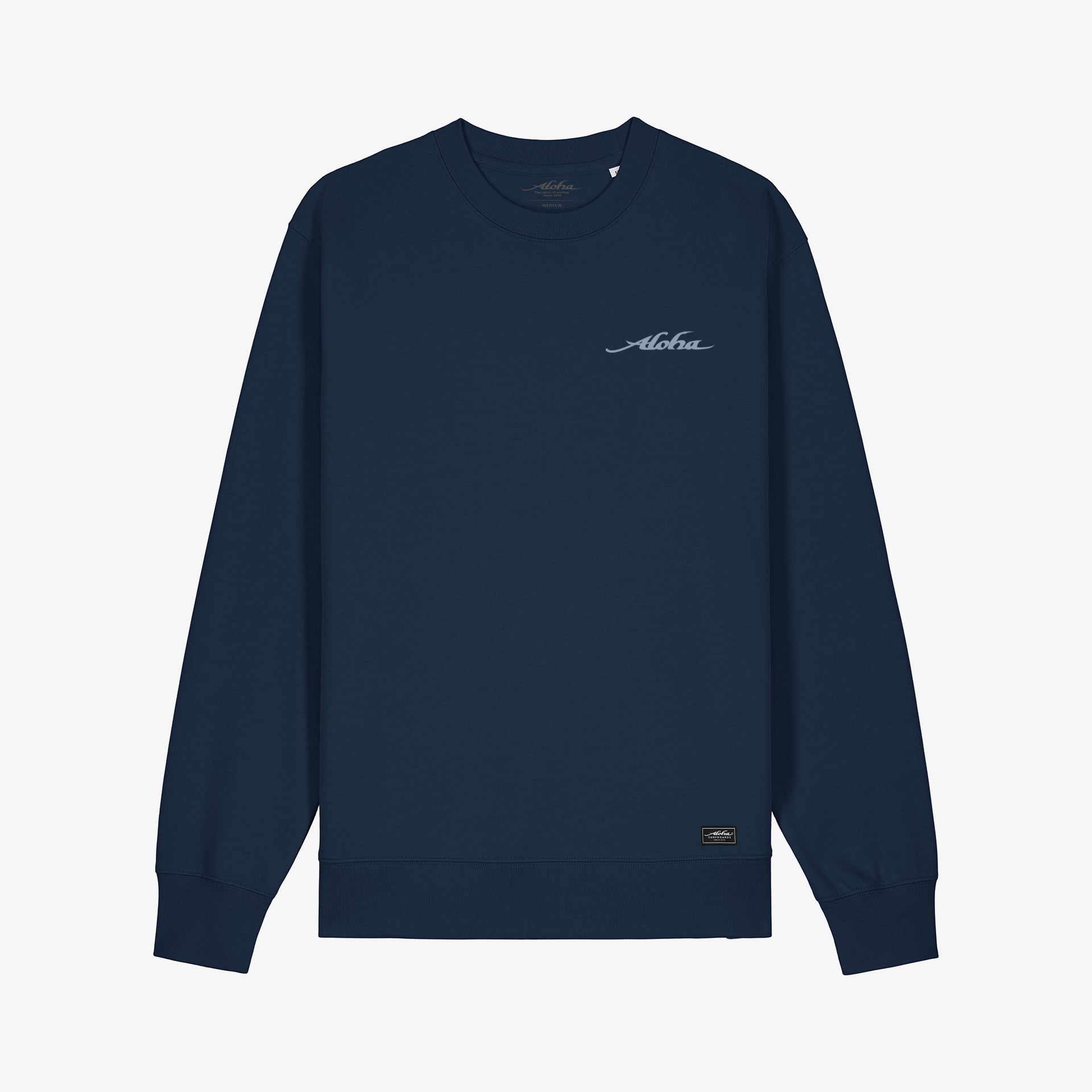 Aloha Custom Surfboards Long Sleeve Crew Sweatshirt - Navy - ManGo Surfing