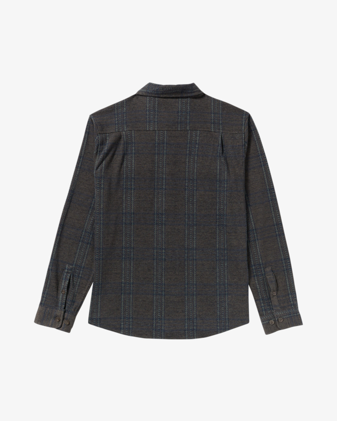 RVCA Mens Vacancy Flannel Long Sleeve Shirt - Mushroom