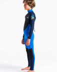 C-Skins Element 3/2 Jnr Unisex Steamer - Cyan/Slate/Multi - ManGo Surfing