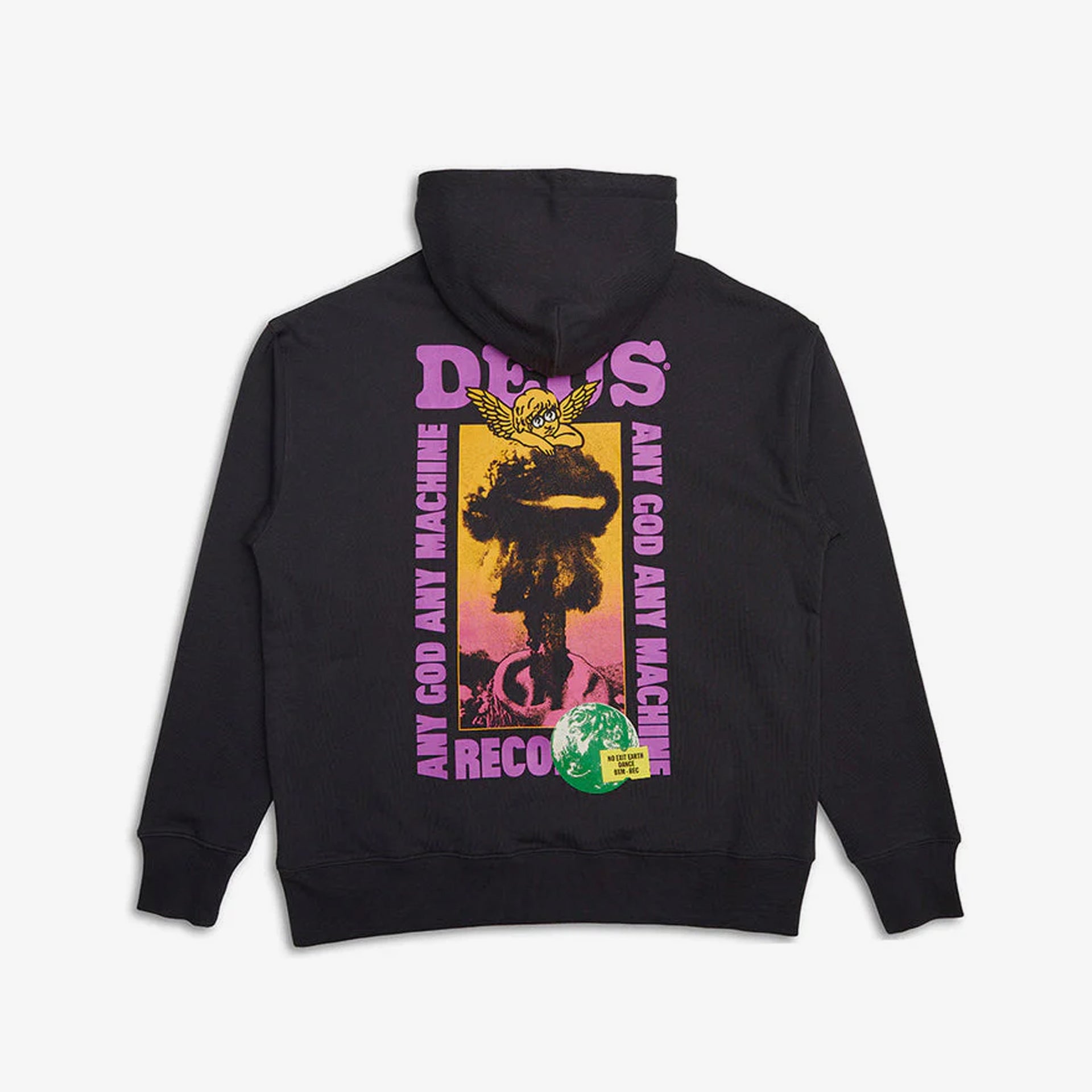 Deus Mens Angel Energy Hoodie - Anthracite - ManGo Surfing