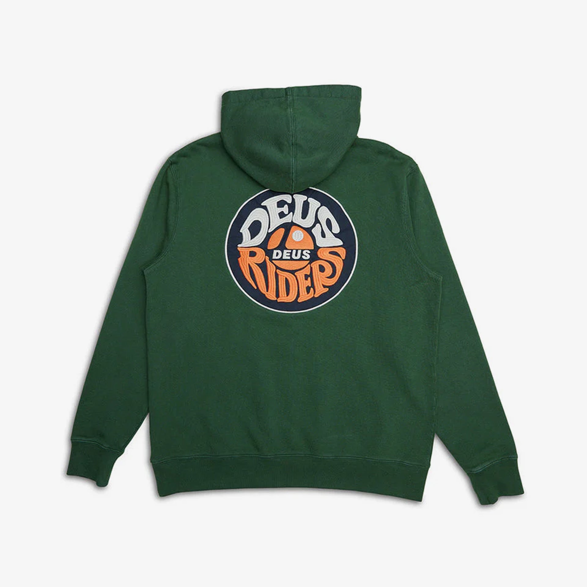 Deus Mens Riders Friend Hoodie - Hillside Green - ManGo Surfing