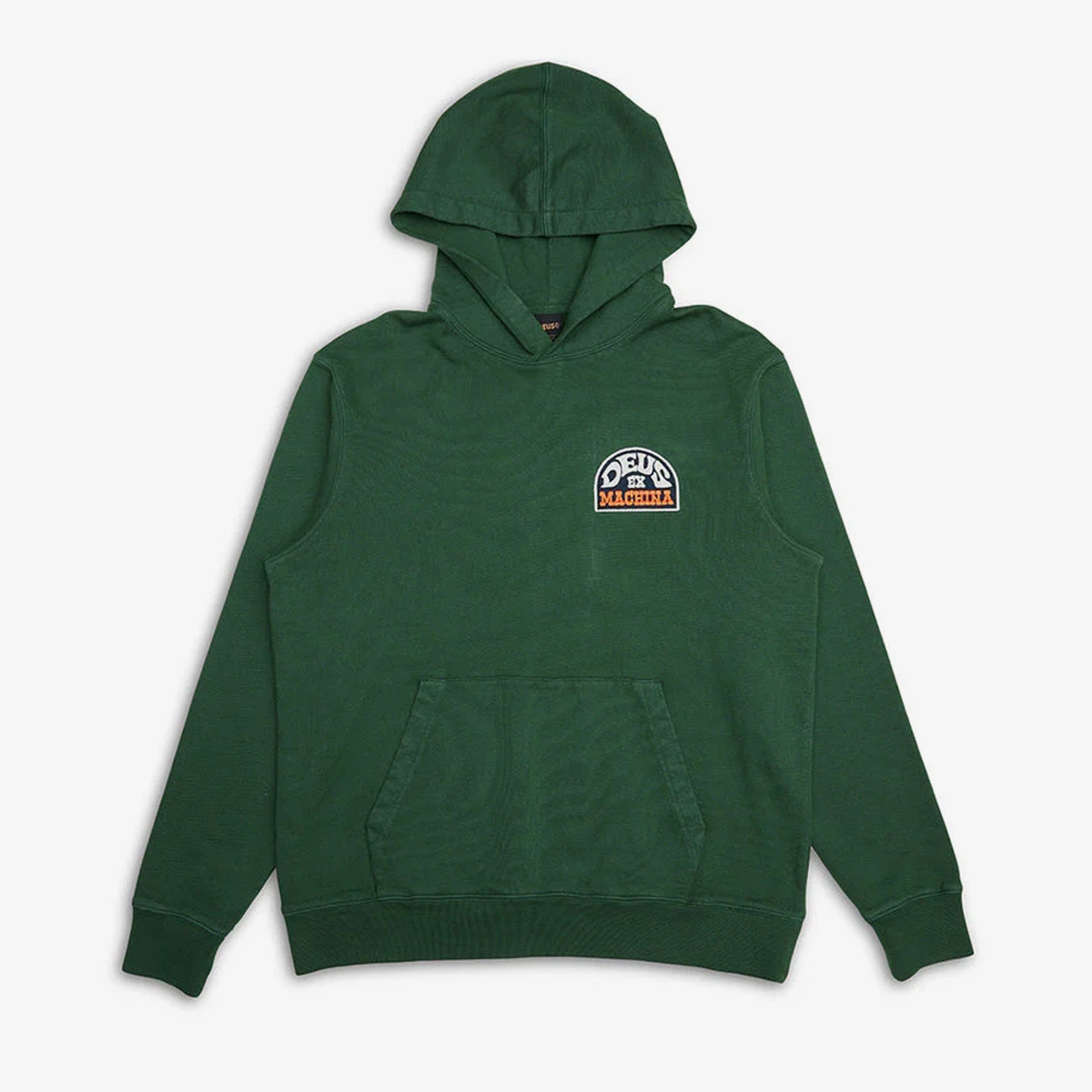 Deus Mens Riders Friend Hoodie - Hillside Green - ManGo Surfing