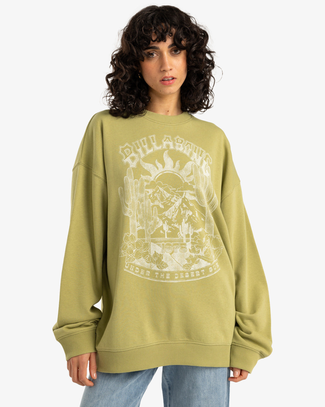 Billabong Womens Ride In Sweatshirt - Avocado - ManGo Surfing