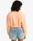 Billabong Womens Last Session Pullover Sweatshirt - Soft Peach