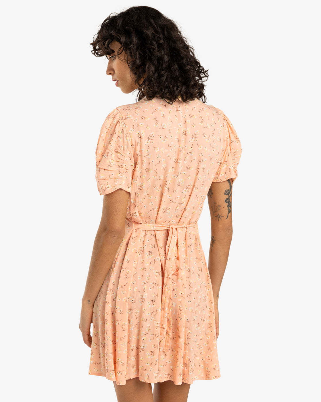 Billabong Womens Retro Mood Mini Dress - Soft Peach - ManGo Surfing