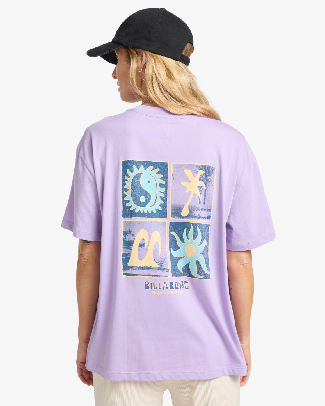Billabong Womens Mixing Vibes T-Shirt - Light Purple