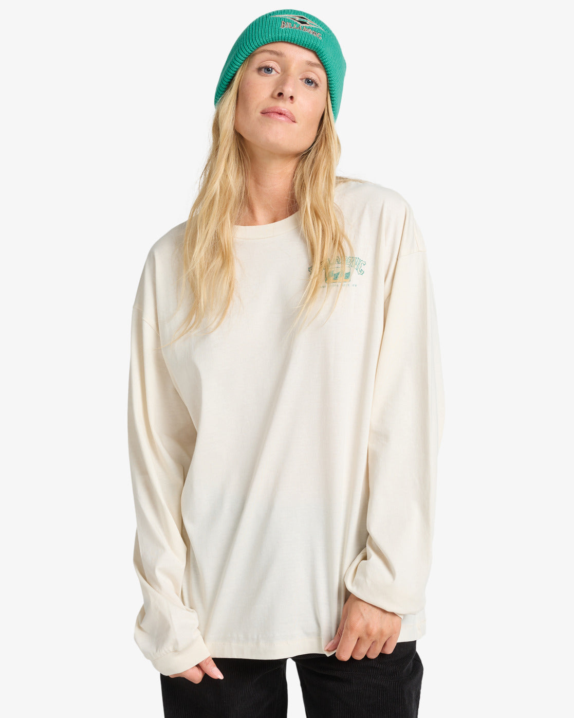 Billabong Womens Paradise Arch Long Sleeve T-Shirt - White Cap