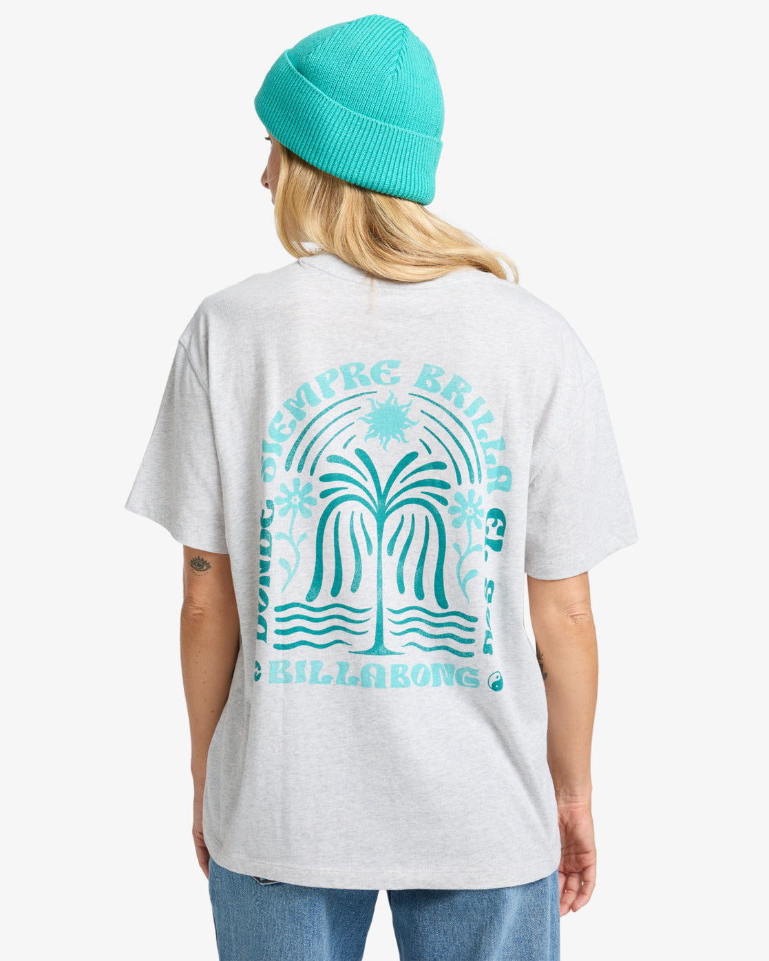 Billabong Womens Always Looking T-Shirt - Light Grey Heather