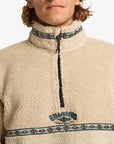 Billabong Mens Boundary Tombstone Half Zip Mock Neck Fleece - Desert