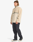 Billabong Mens Boundary Tombstone Half Zip Mock Neck Fleece - Desert