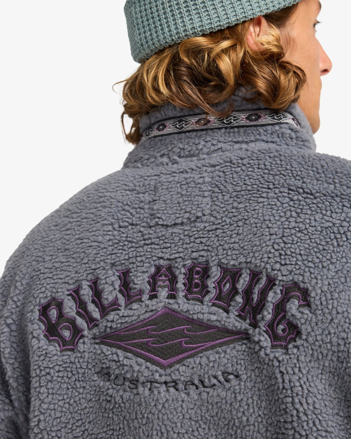Billabong Mens Boundary Tombstone Half Zip Mock Neck Fleece - Pewter - ManGo Surfing