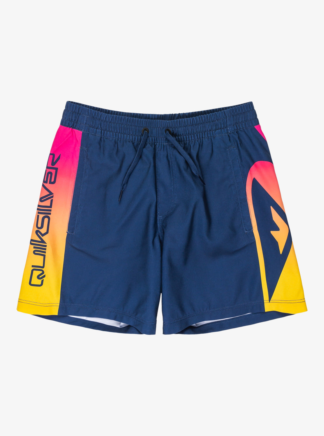 Quiksilver Boys Everyday Holmes 14" Swim Shorts (8-16 Yrs) - Estate Blue Holmes - ManGo Surfing