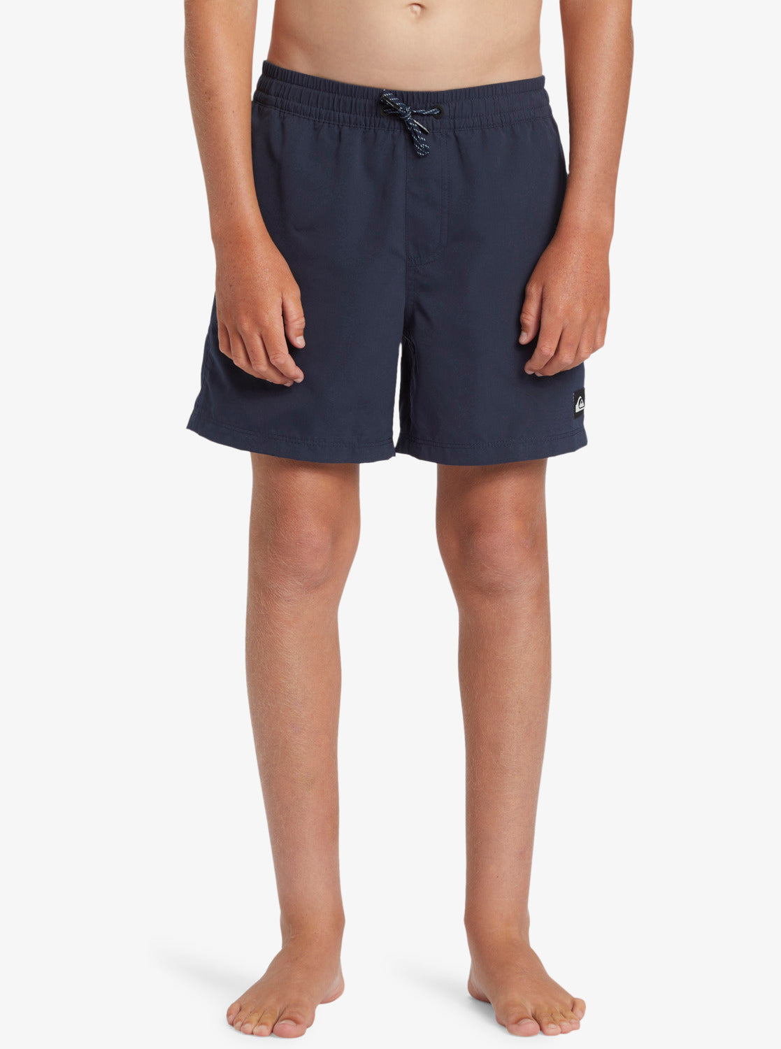 Quiksilver Boys Everyday Solid 14" Swim Shorts (8-16 Yrs) - Dark Navy - ManGo Surfing