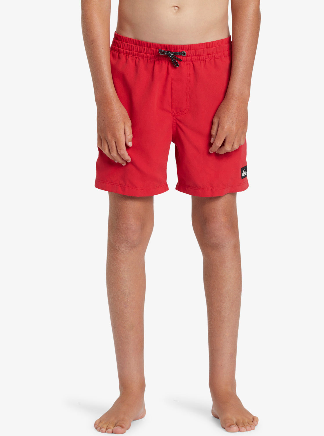Quiksilver Boys Everyday Solid 14" Swim Shorts (8-16 Yrs) - High Risk Red - ManGo Surfing