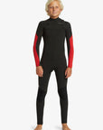 Quiksilver Boys 3/2mm Everyday Sessions Chest Zip Wetsuit (8-16 Years) - High Risk Red - ManGo Surfing