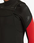 Quiksilver Boys 3/2mm Everyday Sessions Chest Zip Wetsuit (8-16 Years) - High Risk Red - ManGo Surfing