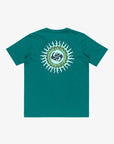 Quiksilver Boys EV Beach Blast T-Shirt (8-16 Yrs) - Teal Green - ManGo Surfing