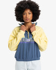 Quiksilver Womens Half Zip Pullover Sweatshirt - Popcorn - ManGo Surfing