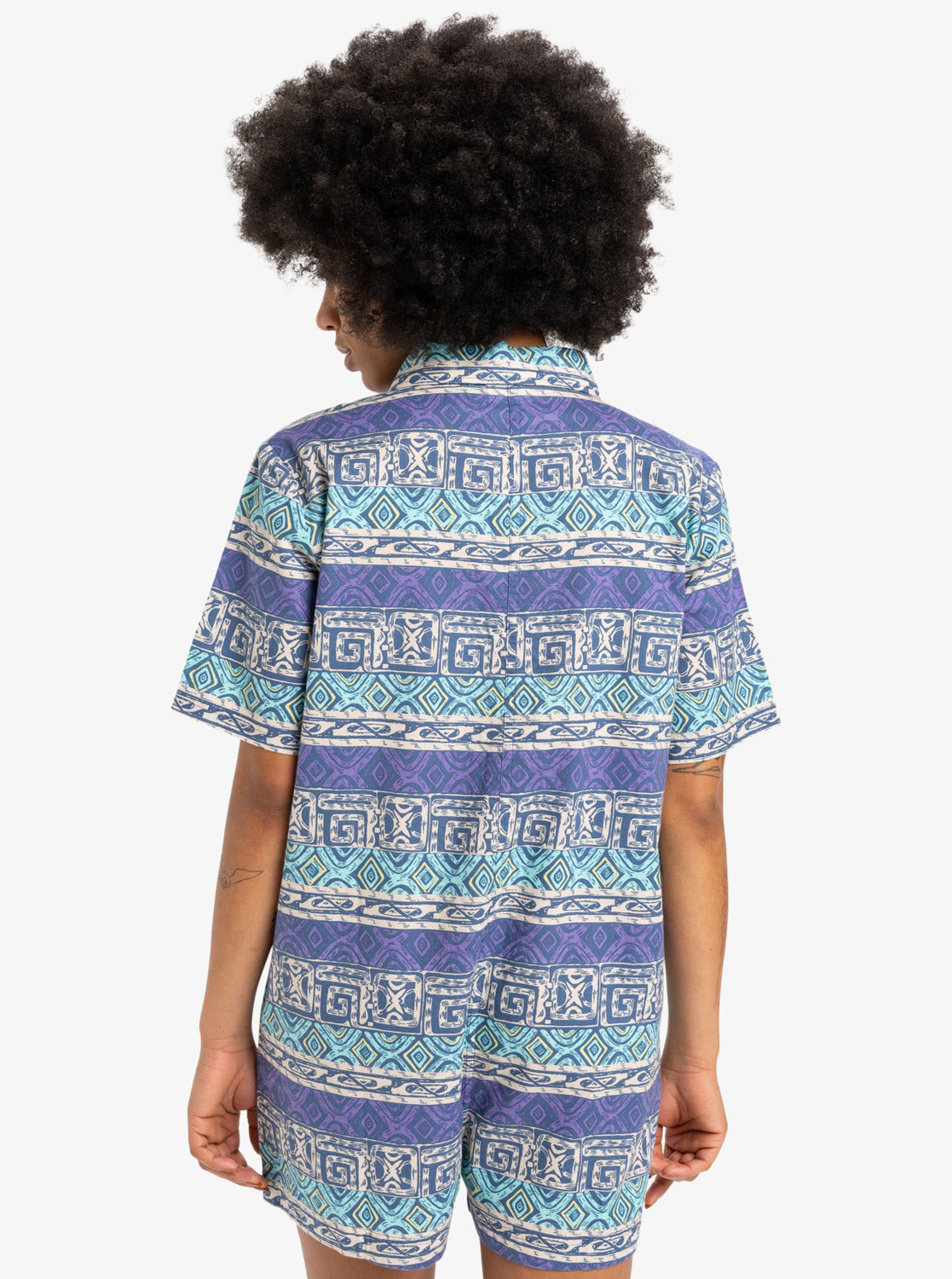 Quiksilver Womens Pansy Romper - Aqua Sky - ManGo Surfing