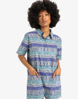 Quiksilver Womens Pansy Romper - Aqua Sky - ManGo Surfing