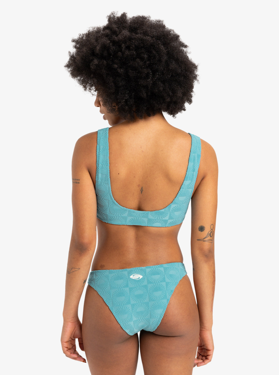 Quiksilver Womens Dark Roy Low Waist Bikini Bottoms - Brittany Blue - ManGo Surfing