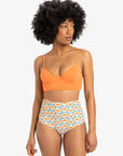 Quiksilver Womens Melly Full Coverage Bikini Bottoms - Brittany Blue Forever