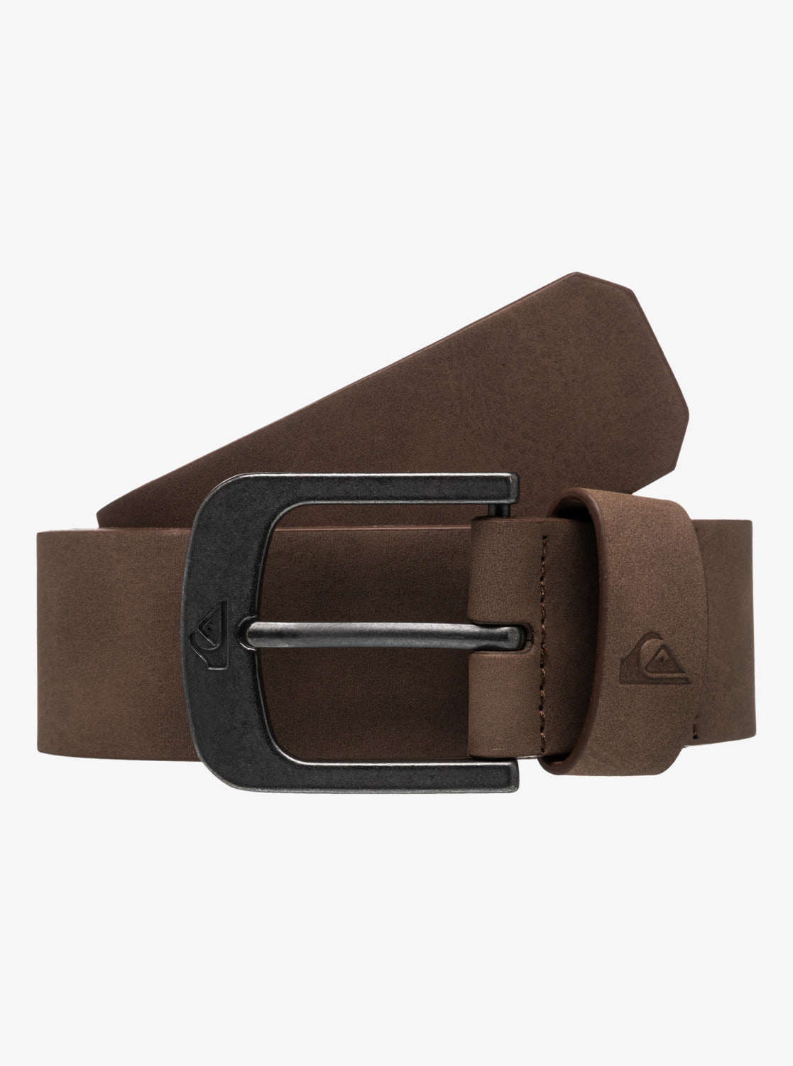 Quiksilver Mens Main Street Buckle Belt - Chocolate Brown - ManGo Surfing