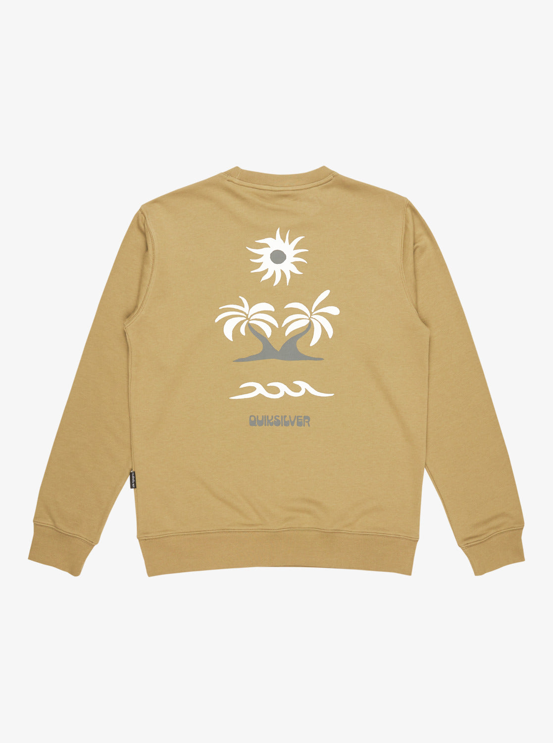 Quiksilver Mens Graphic Crew Neck Sweatshirt - Aloe - ManGo Surfing