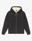 Quiksilver Mens Keller Full Zip Sherpa Hoodie - Black Heather